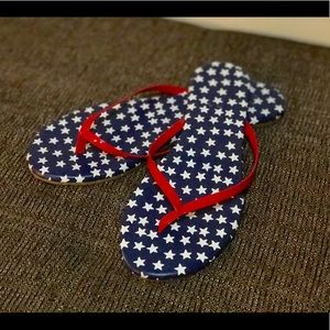 🇺🇸 Lauren Conrad • American Flag Flip Flops